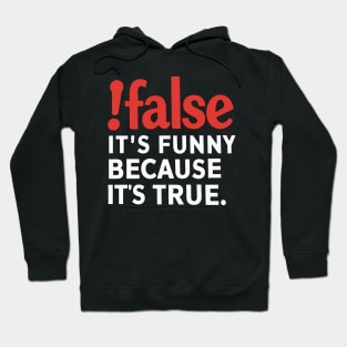 False It's Funny Because It's True Hoodie